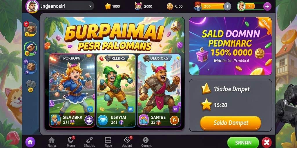 Berbagai tantangan seru yang membuat ketagihan bermain.