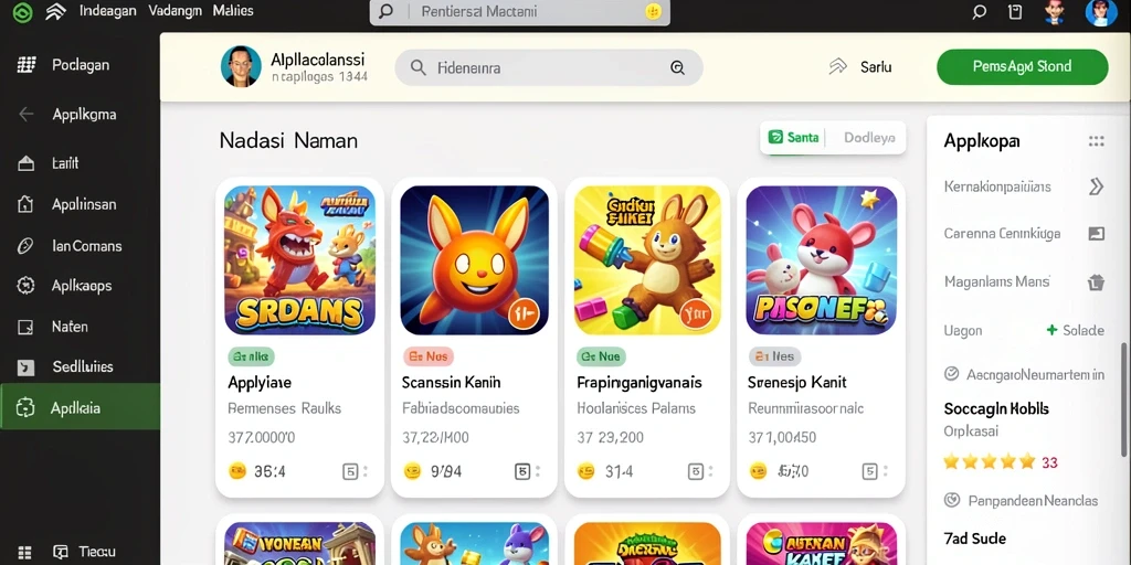 Papan leaderboard yang kompetitif.