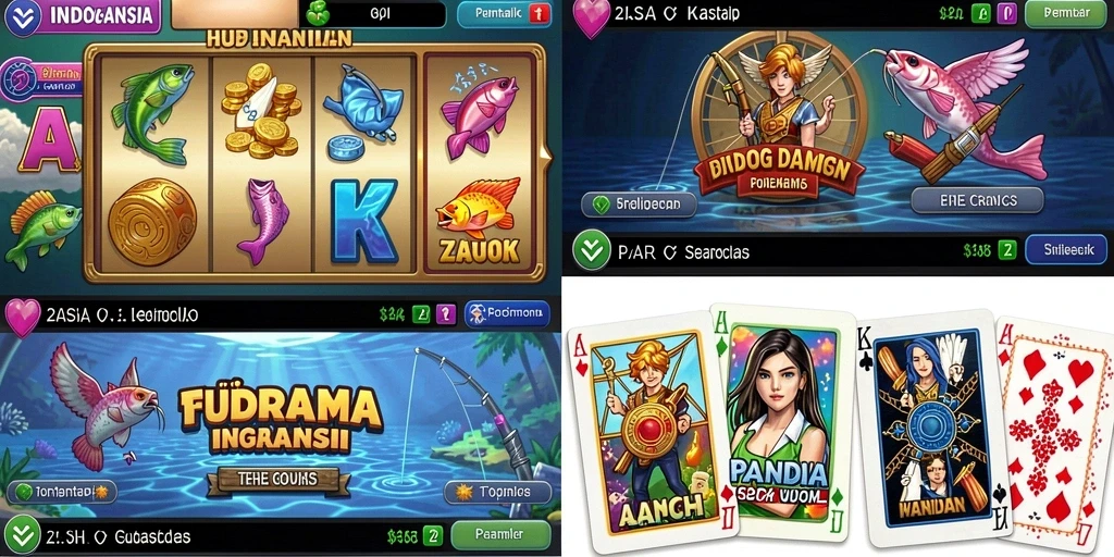 Karakter unik dan beragam item untuk dipilih.