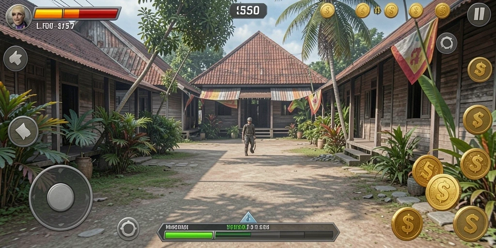 Momen seru dalam permainan multiplayer bersama teman.