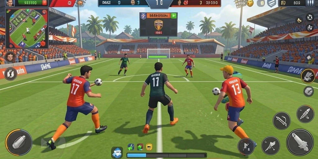 Screenshot menggambarkan fitur sosial dalam komunitas pemain.
