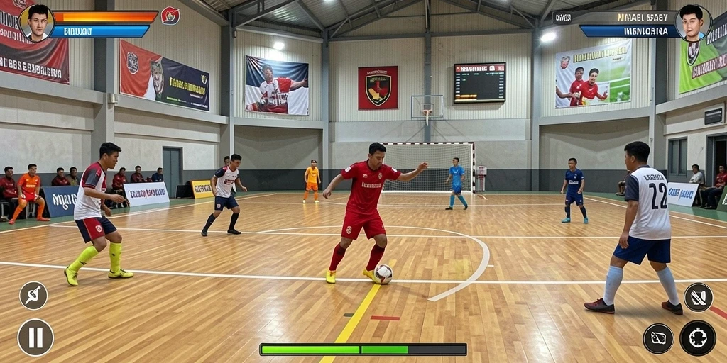 Contoh level yang menantang dan menghibur.