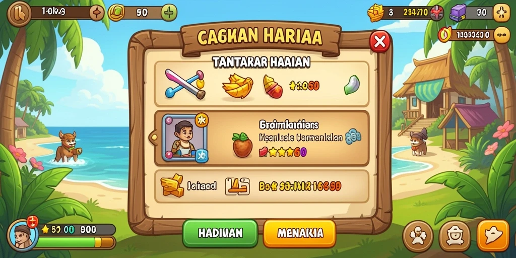 Sistem hadiah yang menarik dan menguntungkan.